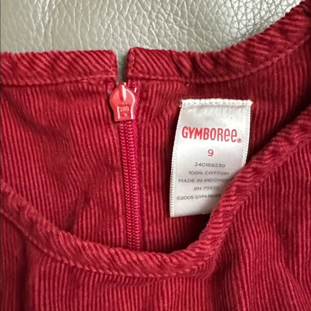 Gymboree Maroon Corduroy Casual Dress size 9